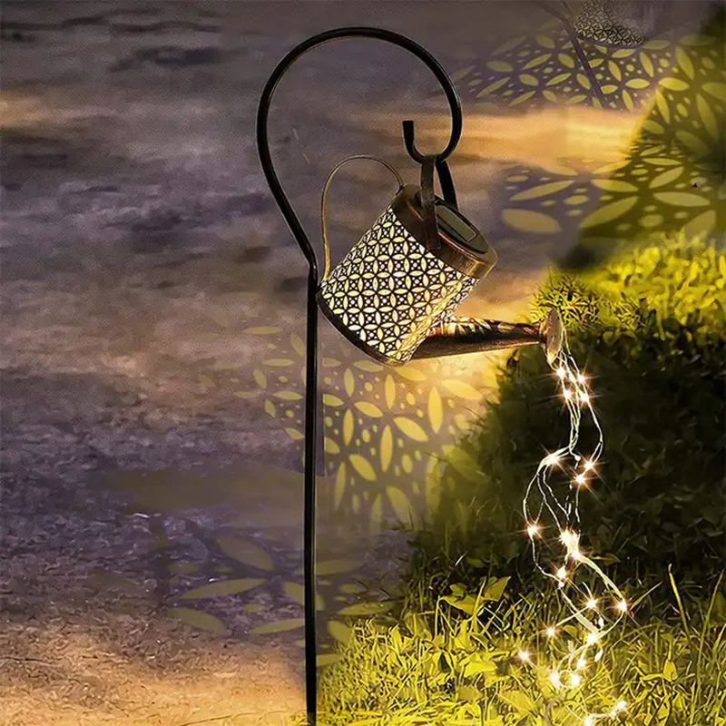 Creative Iron Art Kettle Lamp Led